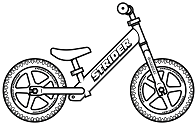 strider bike graphics