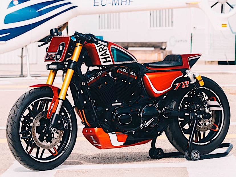 HarleyDavidson Daytona’s Red Has a Transparent Fuel Tank —