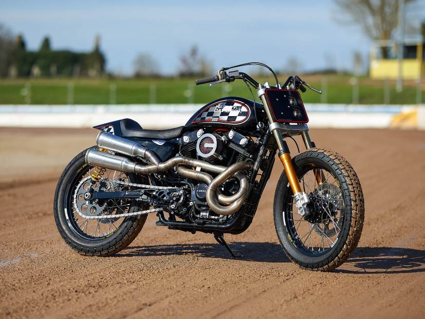 Harley-Davidson Forty-Eight Gets Low Stance and High Exhaust — Bikernet