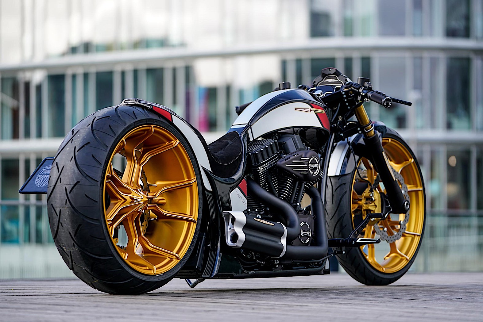 motorcycle gold wheels