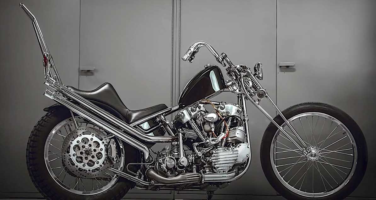 Stainless 1940 Harley-Davidson Knucklehead Has Oil Running Through Its