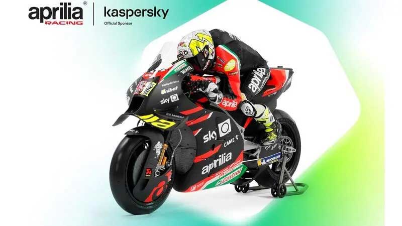 Kaspersky becomes sponsor of Aprilia Racing — Bikernet Blog